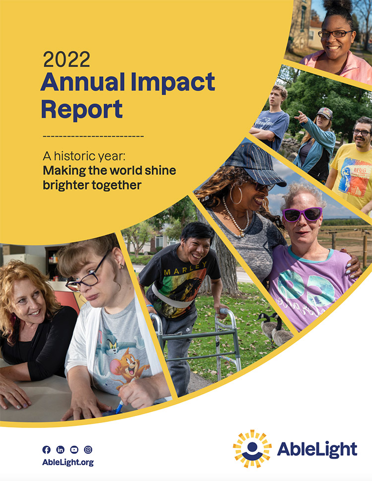 AbleLight 2022 Annual Impact Report Cover