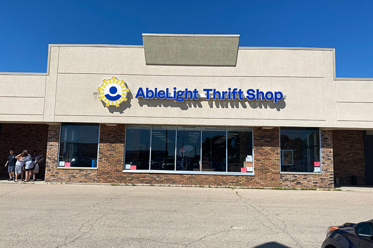 Storefront of AbleLight Thrift Shop in Horicon, WI