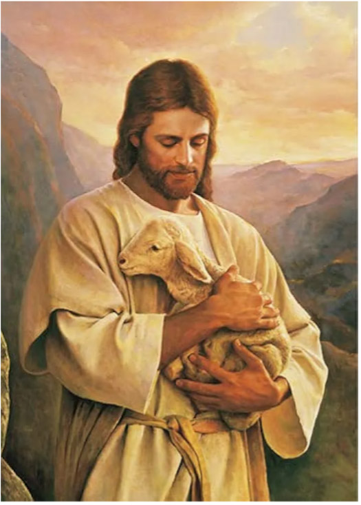 Picture of Jesus holding a lamb