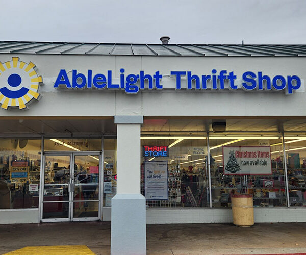 Storefront of AbleLight Thrift Shop in Wichita, Kansas