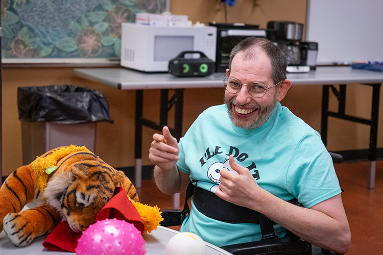 Jeff at an AbleLight Day Program