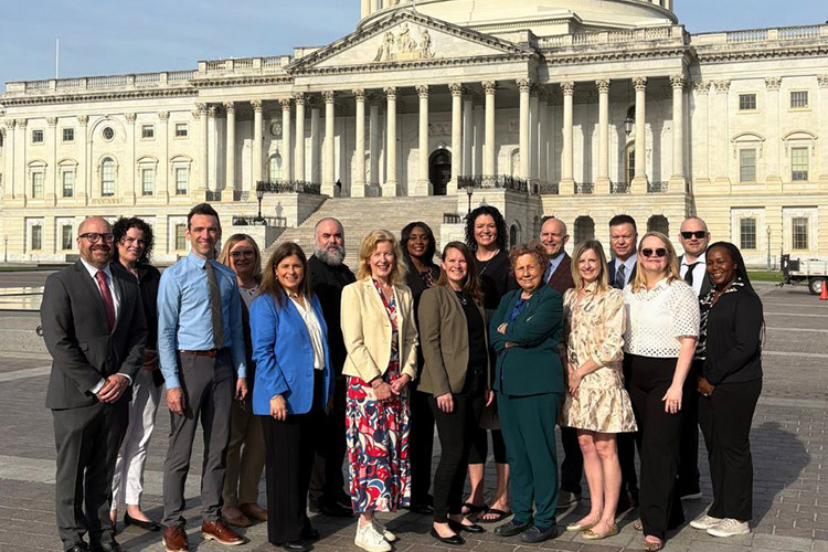 Candace, an AbleLight team member, with other advocacy partners in Washington D.C.