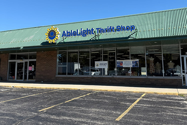 Storefront of AbleLight Thrift Shop in Green Bay, WI