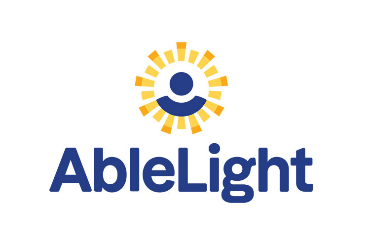 AbleLight logo - white background