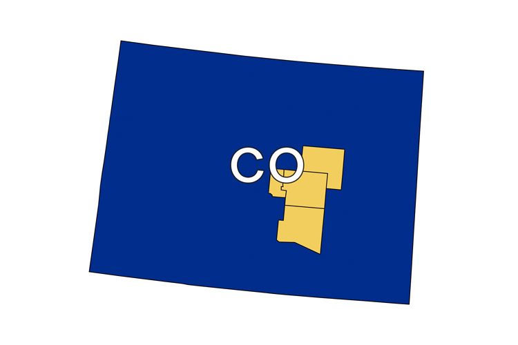 Regional map of AbleLight's service offerings in Colorado Springs