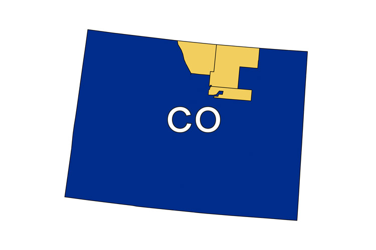 Regional map of AbleLight's service offerings in Fort Collins