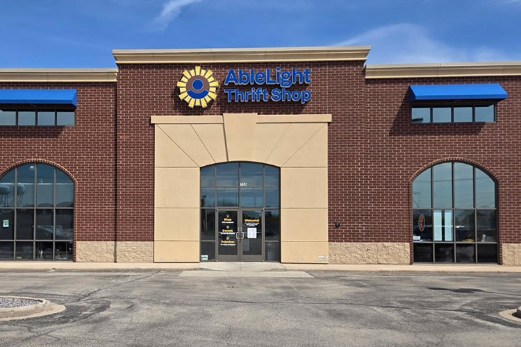 Storefront of AbleLight Thrift Shop in Appleton, Wisconsin