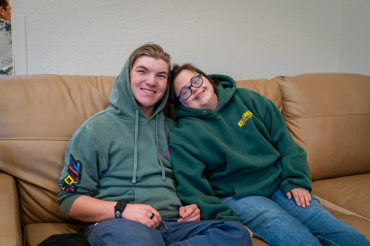 Two people supported by AbleLight's Congregate Living