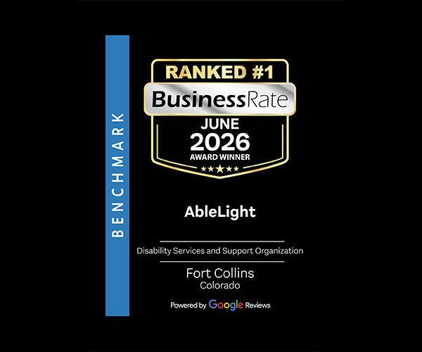 Business Rate June 2026 award for Fort Collins - AbleLight