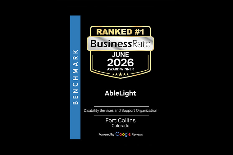 Business Rate June 2026 award for Fort Collins - AbleLight