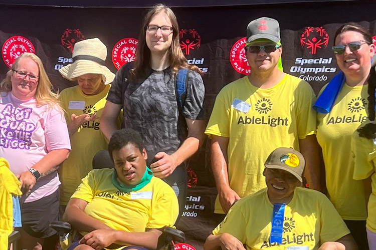 AbleLight's participants in the Denver Special Olympics Bocce competition