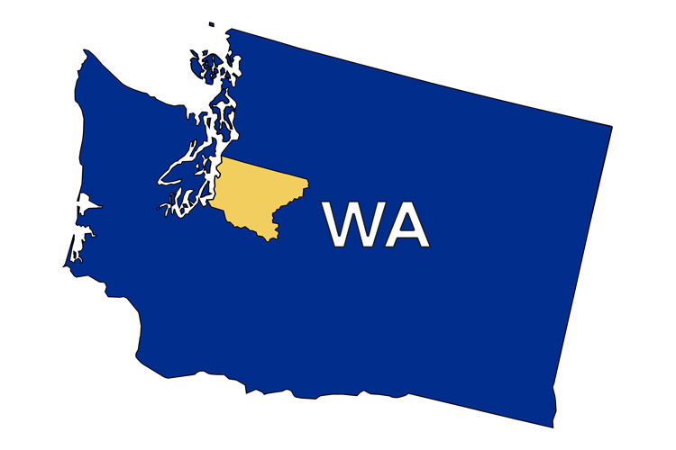State map of AbleLight's service offerings in Washington