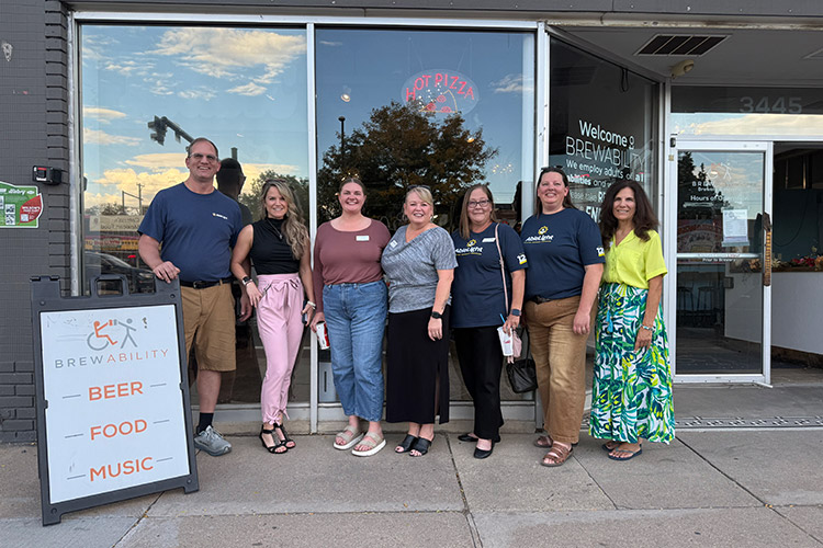 AbleLight at a networking event at Brewability in Colorado
