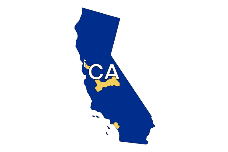 State map of AbleLight's service offerings in California